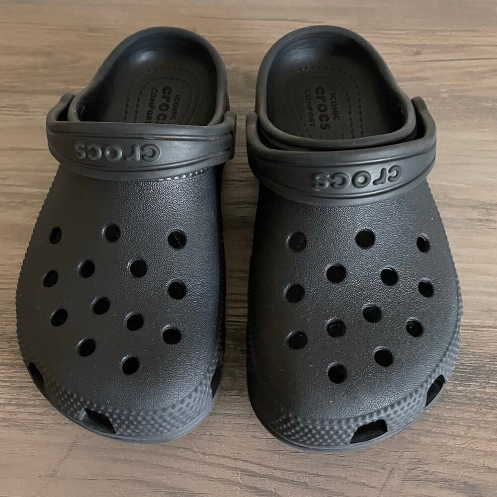 Crocs Classic Clog Kids Size 13 C13 Black Slip On Comfort Shoes Sandals